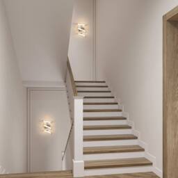 Goeco Spiral Wall Lights, 20W Chrome Modern LED Wall Lamp, 3000K for Bedroom in Silver - thumbnail 9