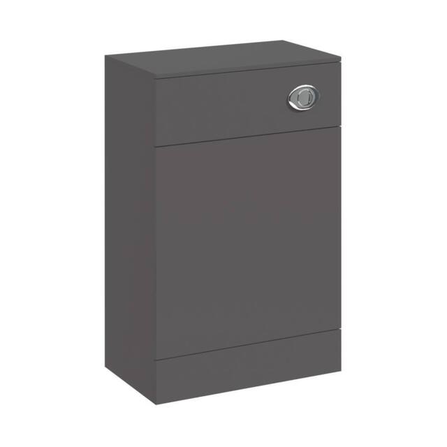 Balterley Modern Floor Standing Bathroom WC Toilet Unit - 500 x 300mm, Dark Grey - image 1