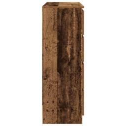 Berkfield Home Sideboard Old Wood 100x35x99 cm Engineered Wood in Brown - Size: 100 x 35 x 99 cm - thumbnail 7