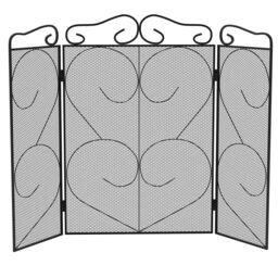 Home Discount Fire Vida Tapton 3 Panel Fire Guard Fireplace Shield Protector in Black - thumbnail 8