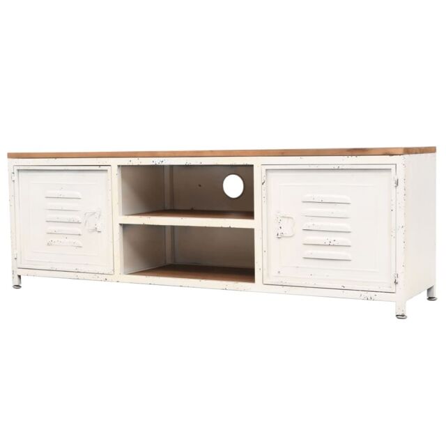 Berkfield Home TV Cabinet 120x30x40 cm White - Size: 120 x 30 x 40 cm - image 1
