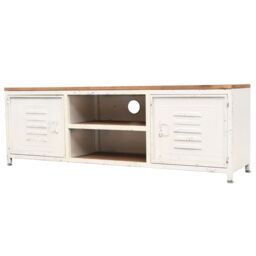 Berkfield Home TV Cabinet 120x30x40 cm White - Size: 120 x 30 x 40 cm - thumbnail 1
