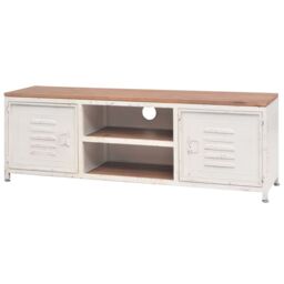 Berkfield Home TV Cabinet 120x30x40 cm White - Size: 120 x 30 x 40 cm - thumbnail 2
