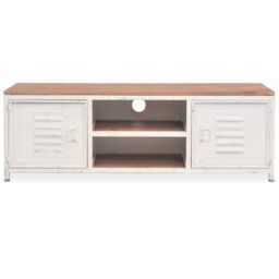 Berkfield Home TV Cabinet 120x30x40 cm White - Size: 120 x 30 x 40 cm - thumbnail 3