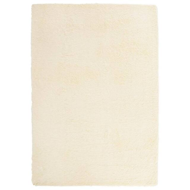 Berkfield Home Shaggy Rug High Pile NAVARRA Cream 160x230 cm Polyester - Size: Medium - image 1