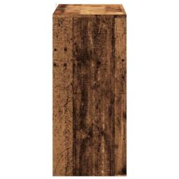 Berkfield Home Console Table Old Wood 100x35x76.5 cm Engineered Wood in Brown - thumbnail 5