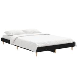 Berkfield Home Durable Bed Frame Black 120x190 cm Small Double Engineered Wood - thumbnail 1