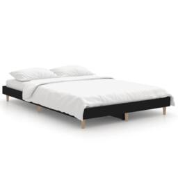 Berkfield Home Durable Bed Frame Black 120x190 cm Small Double Engineered Wood - thumbnail 3