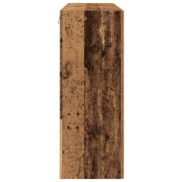 Berkfield Home Wall Mounted Cabinet Set of 2 Old wood Solid Wood in Brown - thumbnail 7