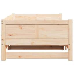 Berkfield Home Pull-out Day Bed 90x200 cm Solid Wood Pine in Natural - thumbnail 7