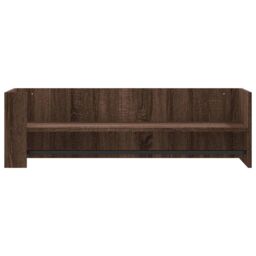 Berkfield Home Wall Shelf Brown Oak 100x35x30.5 cm Engineered Wood - thumbnail 4