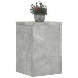 Berkfield Home Plant Stands 2 pcs Concrete Grey 20x20x30 cm Engineered Wood - Size: 20 x 20 x 30 cm - thumbnail 3