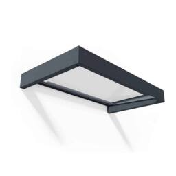 Palram Patio Cover Sophia Door Awning Canopy 1600 Clear - L160 x W95 x H17 cm in Grey - thumbnail 1