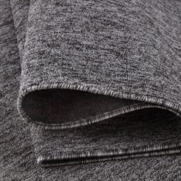 THE RUGS Flex Collection Solid Design Low Pile Extra Large Living Room Rug in Grey - Size: 140 cm x 200 cm - thumbnail 4