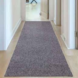 THE RUGS Flex Collection Solid Design Low Pile Extra Large Living Room Rug in Grey - Size: 140 cm x 200 cm - thumbnail 9