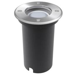 Berkfield Home Outdoor LED Ground Lights 3 pcs Round in Silver - thumbnail 4