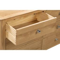 Cheshire Premium Oakmere 6 Drawer Wide Chest - Oak in Brown - thumbnail 5