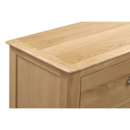Cheshire Premium Oakmere 6 Drawer Wide Chest - Oak in Brown - thumbnail 6