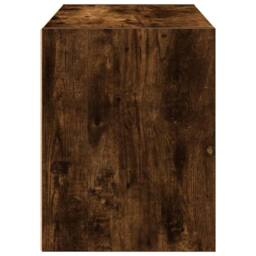 Berkfield Home Durable Cabinet with 2 Drawers Smoked Oak 60x31x40 cm Engineered Wood in Brown - Size: 60 x 31 x 40 cm - thumbnail 6