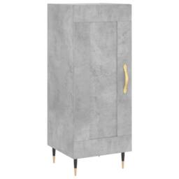 Berkfield Home Sideboard Concrete Grey 34.5x34x90 cm Engineered Wood - thumbnail 1