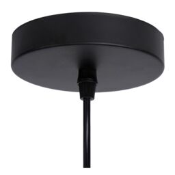 Lucide 'MESH' Dimmable Adjustable Height Indoor Vintage Pendant Light 1xE27 in Black - thumbnail 5