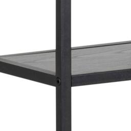 Furniture To Go Seaford Black Metal Wall Shelf with 3 Additional Black Shelves - thumbnail 5