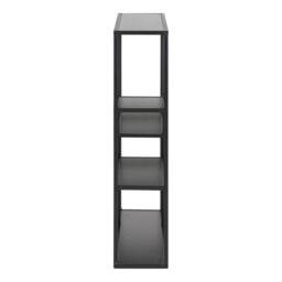 Furniture To Go Seaford Black Metal Wall Shelf with 3 Additional Black Shelves - thumbnail 3