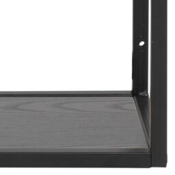 Furniture To Go Seaford Black Metal Wall Shelf with 3 Additional Black Shelves - thumbnail 6