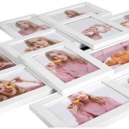 SONGMICS Large Multi Picture Wall Frame Family Photo Display Collection in White - thumbnail 4