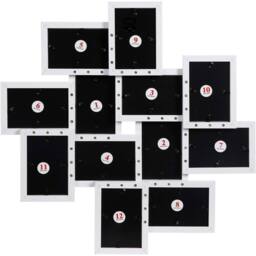 SONGMICS Large Multi Picture Wall Frame Family Photo Display Collection in White - thumbnail 7