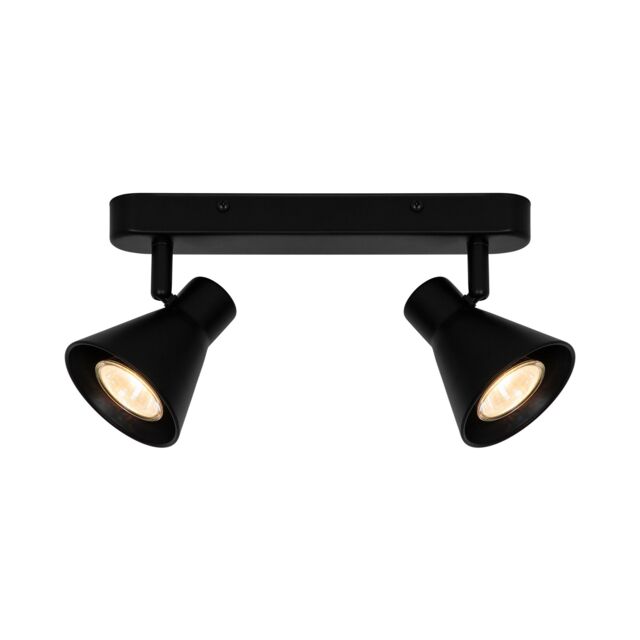 Nordlux Modern Indoor Spot Light Black Metal GU10 Adjustable Head - Mains Powered, IP20 - image 1
