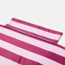 OHS Stripes Beach Towel with Bag Quick Dry Absorbent Travel Spa in Burgundy - thumbnail 6