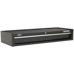 Loops 1030 x 440 x 170mm BLACK 1 Drawer MID-BOX Tool Chest Lockable Storage Cabinet