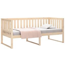 Berkfield Home Day Bed 90x190 cm Solid Wood Pine in Light Tan - thumbnail 3