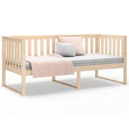 Berkfield Home Day Bed 90x190 cm Solid Wood Pine in Light Tan - thumbnail 5