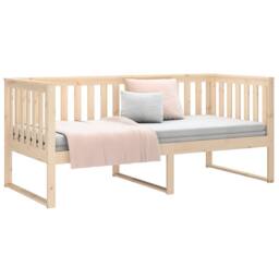 Berkfield Home Day Bed 90x190 cm Solid Wood Pine in Light Tan - thumbnail 6