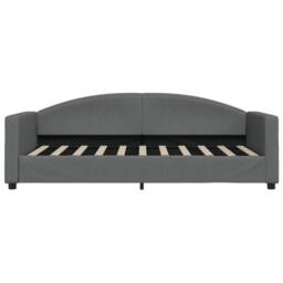 Berkfield Home Daybed with Mattress Blue Dark Grey 90x190 cm Fabric - thumbnail 4
