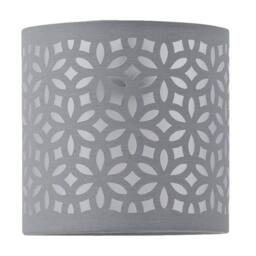 First Choice Lighting Grey Laser Cut 15.5cm Table Lamp Shade - thumbnail 1