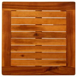 Berkfield Home Garden Coffee Table 45x45x36 cm Solid Acacia Wood in Brown - Size: 45 x 45 x 36 cm - thumbnail 4