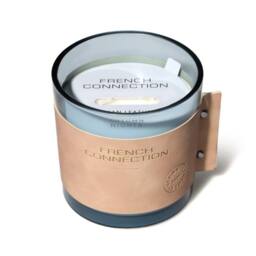 French Connection Leather Effect Candle High Autumn Nights 340g Single Wick - thumbnail 4
