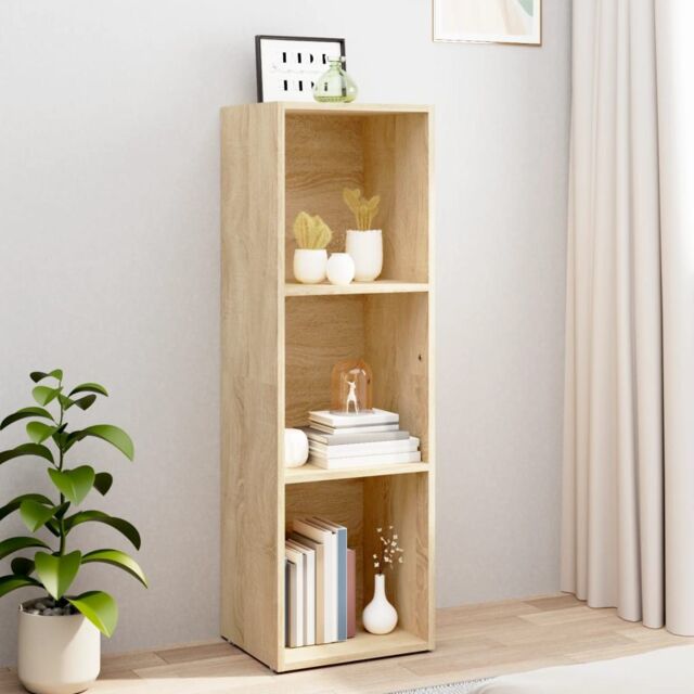 Berkfield Home Book Cabinet/TV Cabinet Sonoma Oak 36x30x114 cm Engineered Wood in Brown - Size: 36 x 30 x 114 cm - image 1