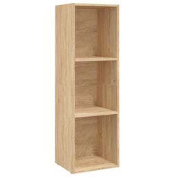 Berkfield Home Book Cabinet/TV Cabinet Sonoma Oak 36x30x114 cm Engineered Wood in Brown - Size: 36 x 30 x 114 cm - thumbnail 2