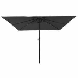 Berkfield Home Square Garden Parasol 295x245 cm Anthracite in Dark Grey - thumbnail 3