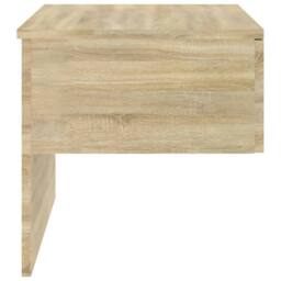 Berkfield Home Suitable Wall-mounted Bedside Cabinets 2 pcs Sonoma Oak in Light Brown - thumbnail 7