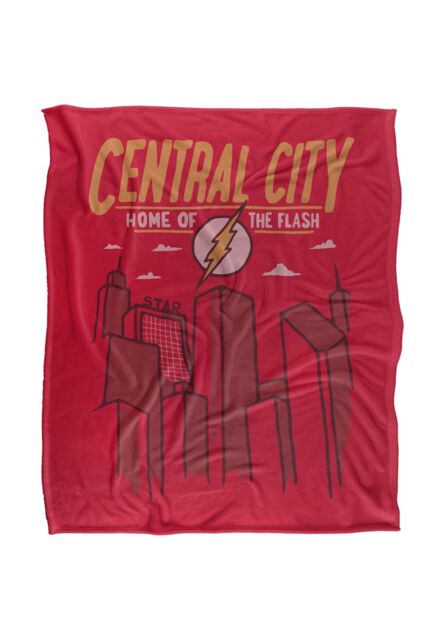 Warner Brothers The Flash Officially Licensed Silky Touch Super Soft Throw Blanket 152 x 127 cm in White - image 1