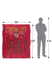 Warner Brothers The Flash Officially Licensed Silky Touch Super Soft Throw Blanket 152 x 127 cm in White - thumbnail 5