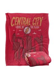 Warner Brothers The Flash Officially Licensed Silky Touch Super Soft Throw Blanket 152 x 127 cm in White - thumbnail 2