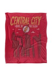 Warner Brothers The Flash Officially Licensed Silky Touch Super Soft Throw Blanket 152 x 127 cm in White - thumbnail 1