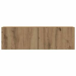 Berkfield Home 7 Piece TV Cabinet Set Wall-mounted Artisan Oak Engineered Wood in Brown - thumbnail 5