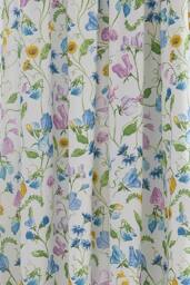Dreams & Drapes 'Sweetpea Floral' Lined Pencil Pleat Curtains - Size: 168 cm width x 183 cm drop - thumbnail 3
